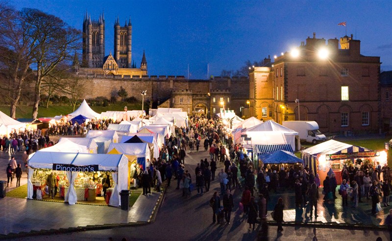 The Lincoln Christmas Market, Castle Hill, Lincoln. LN1 3AA